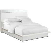 allori white queen panel bed   