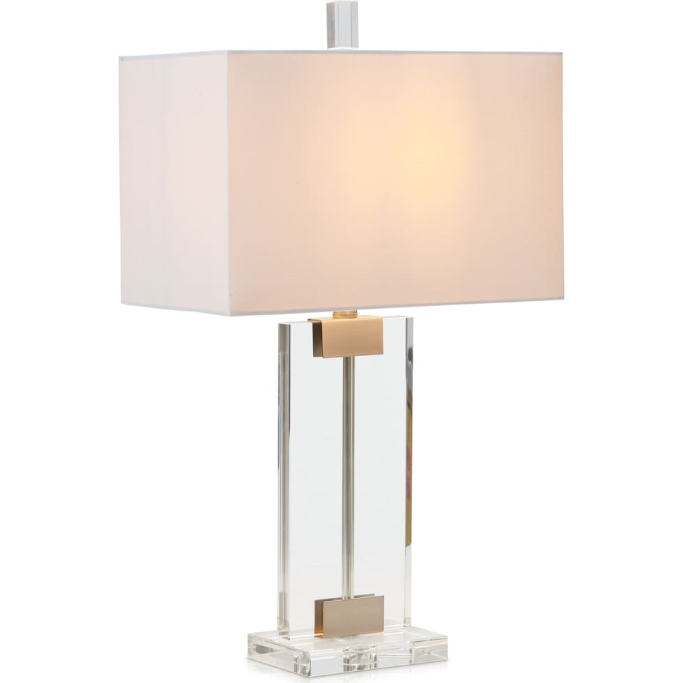 alma glass table lamp   