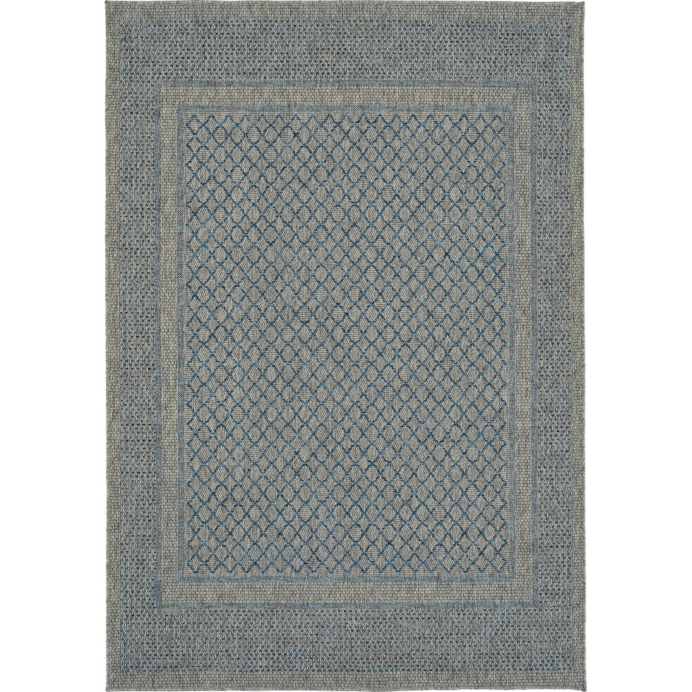 almeria blue outdoor area rug   