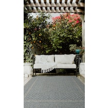 almeria blue outdoor area rug   