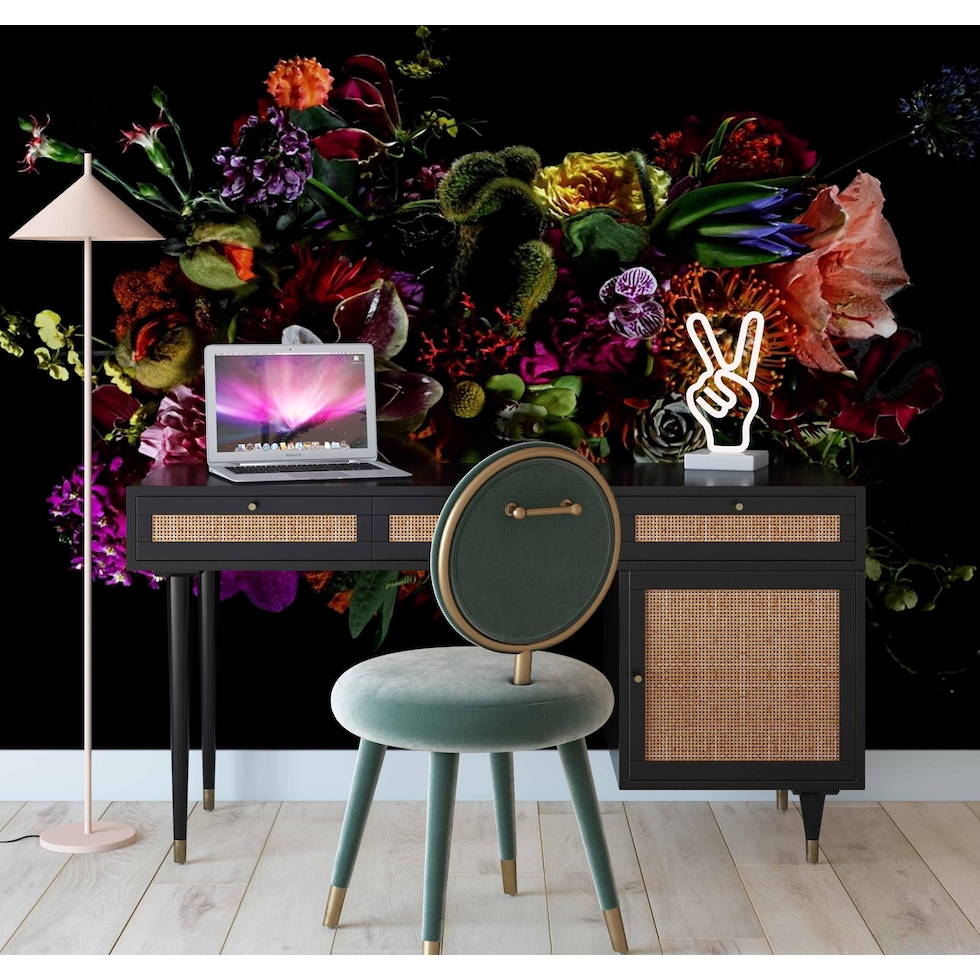 almos black natural desk   