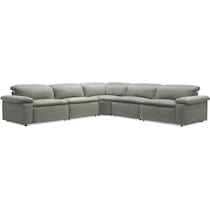 aloft gray power reclining sectional   