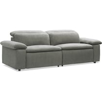 aloft gray power reclining sofa   