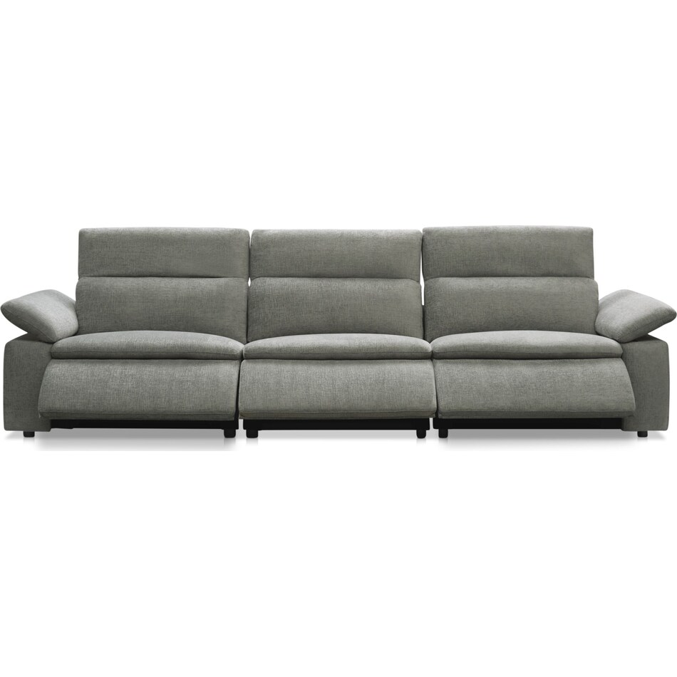 aloft gray power reclining sofa   