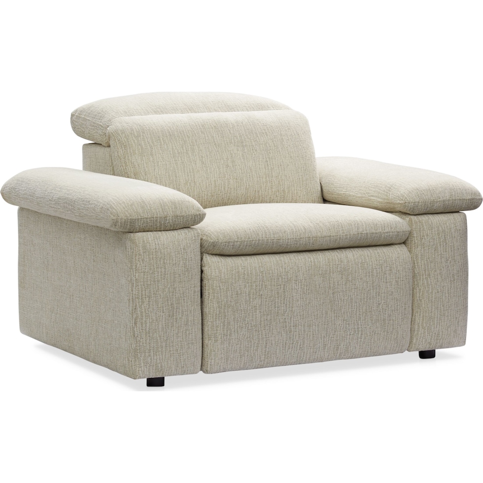 aloft white power recliner   