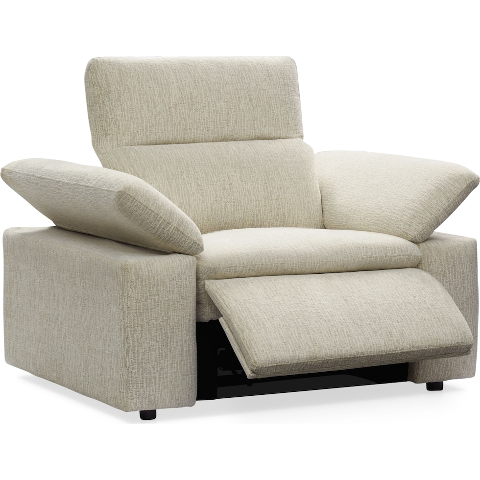 aloft white power recliner   