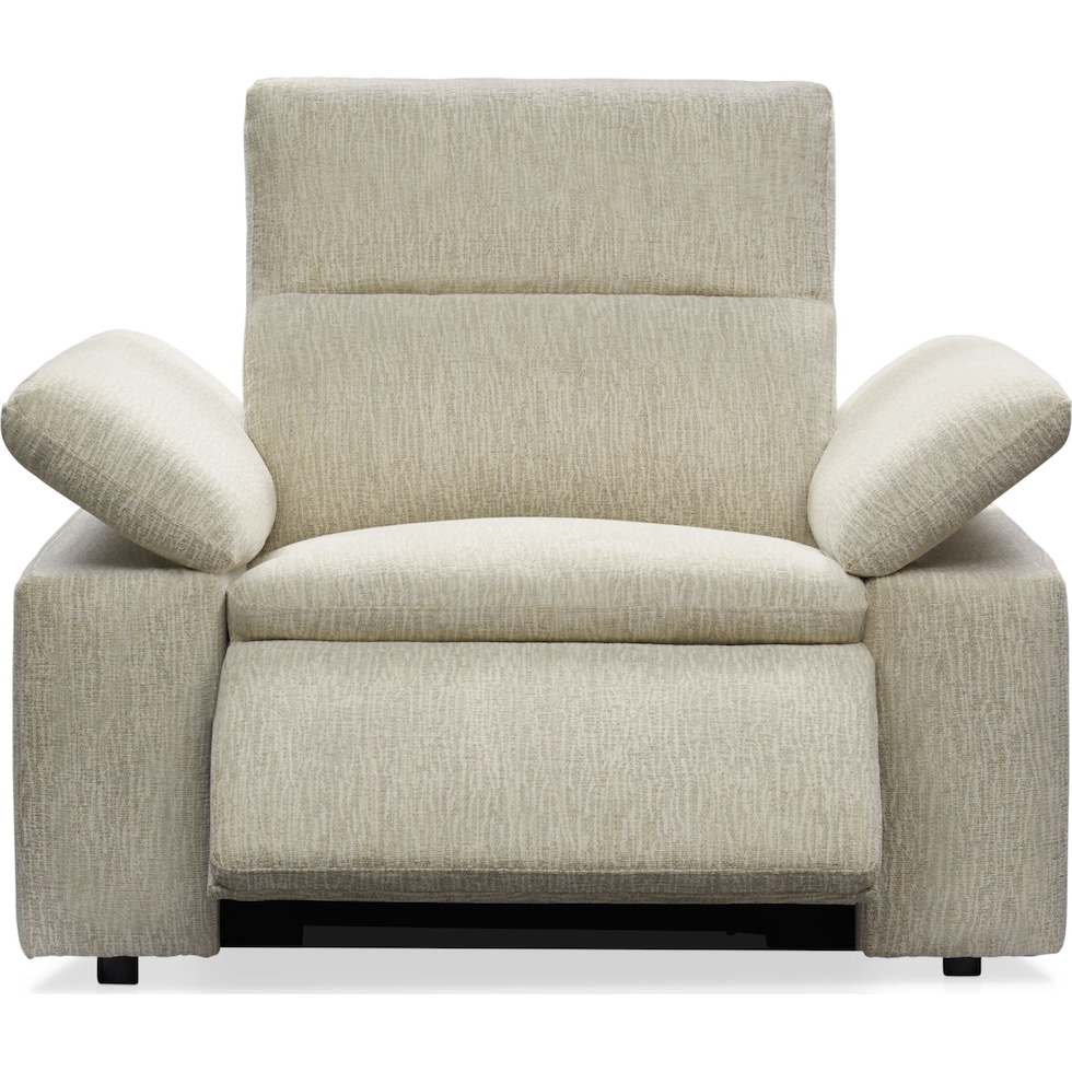 aloft white power recliner   