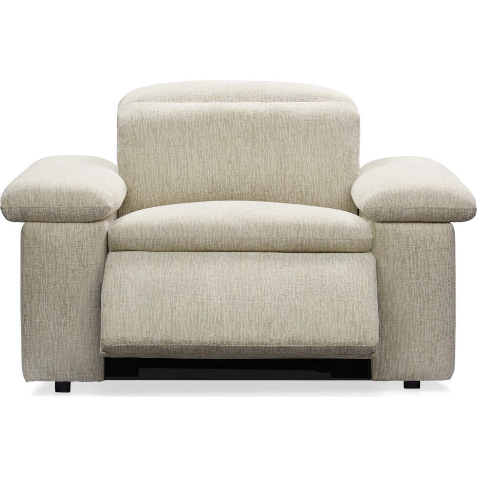 aloft white power recliner   