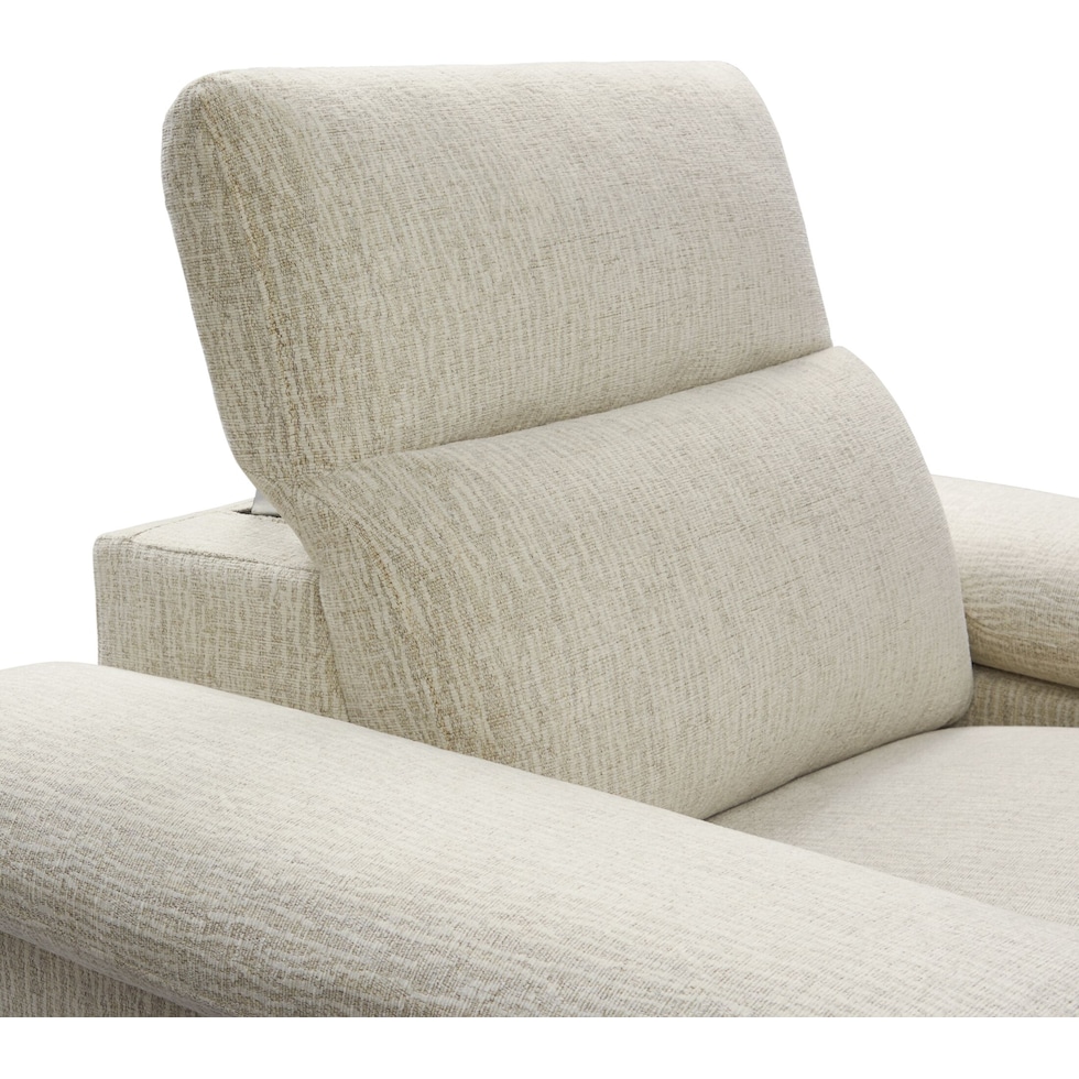 aloft white power recliner   