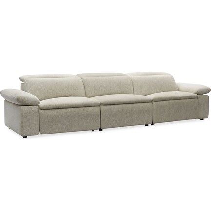Aloft 3-Piece Dual-Power Reclining Sofa with 2 Reclining Seats - Ivory