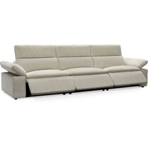 aloft white power reclining sofa   