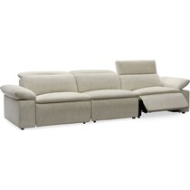 aloft white power reclining sofa   