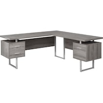 alonzo light brown desk   