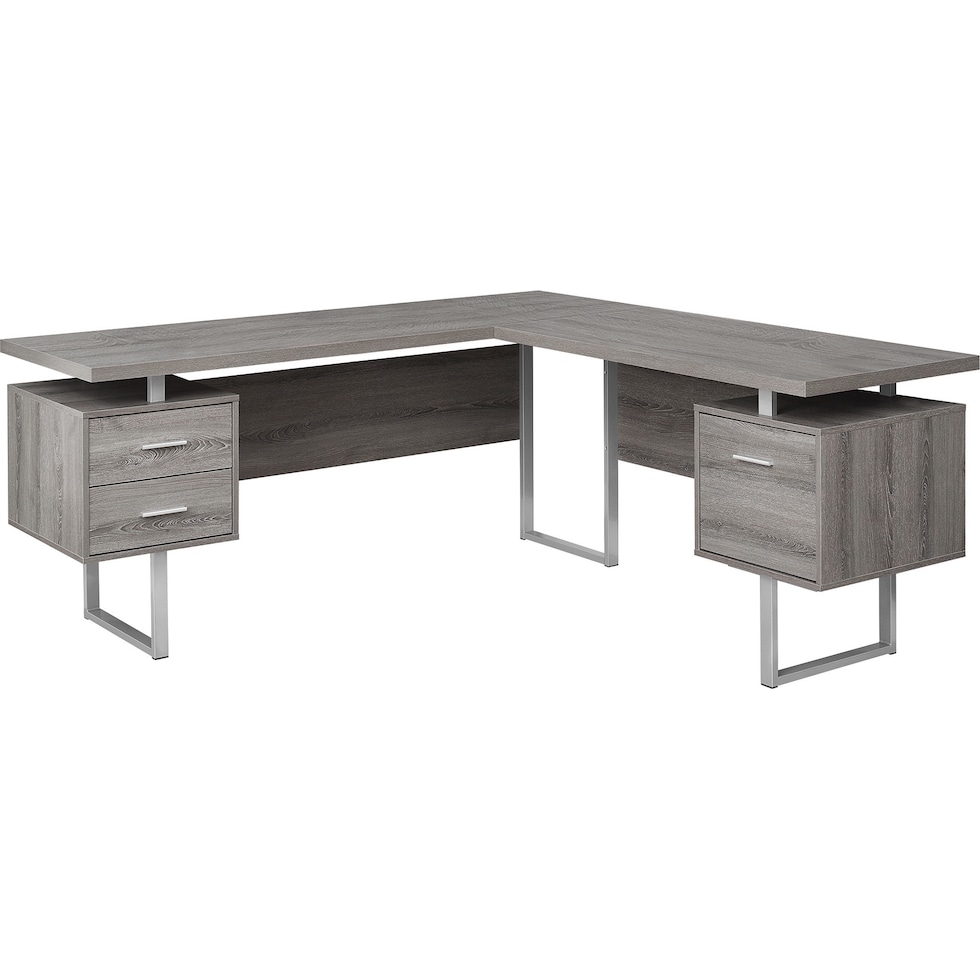 alonzo light brown desk   