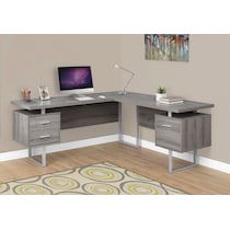 alonzo light brown desk   