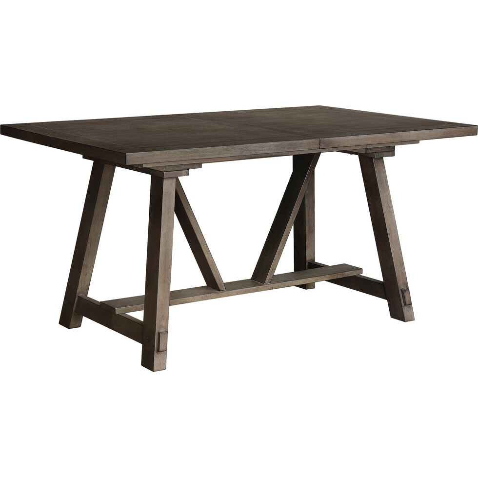 alora gray dining table   
