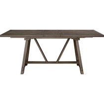 alora gray dining table   