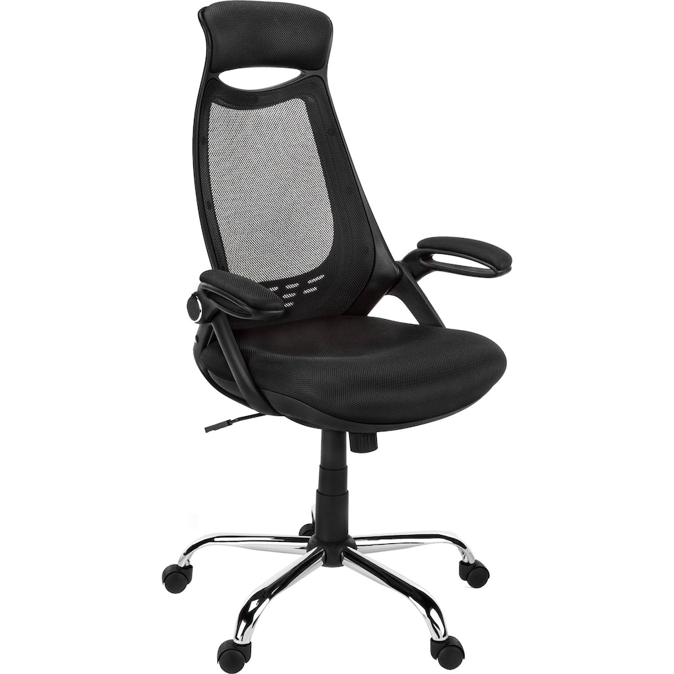 alta black desk chair   