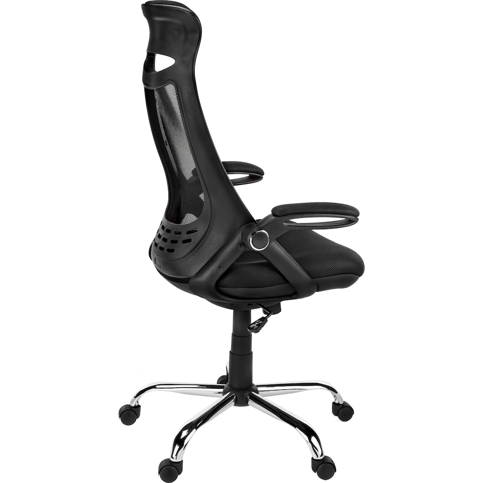 alta black desk chair   