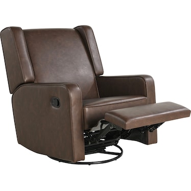 Altari Swivel Rocker Recliner - Brown