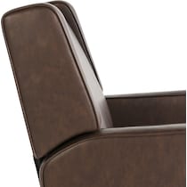 altari dark brown recliner   