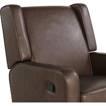 altari dark brown recliner   