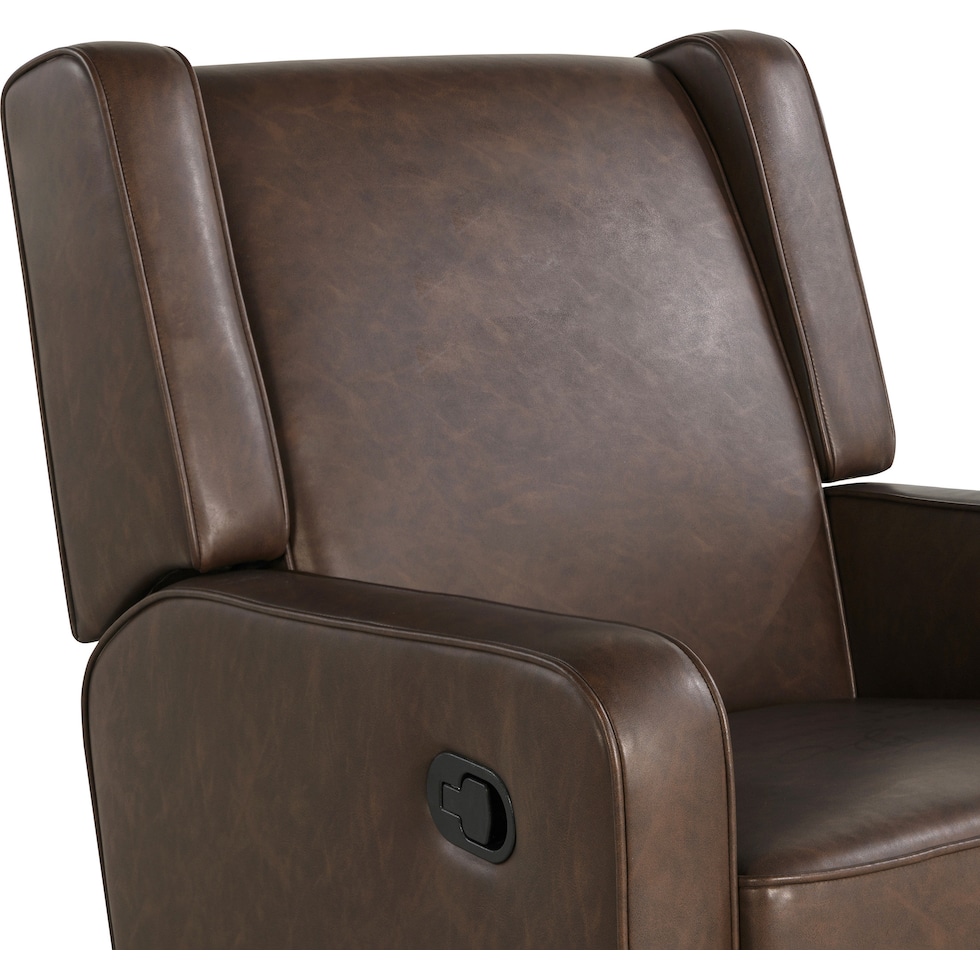 altari dark brown recliner   