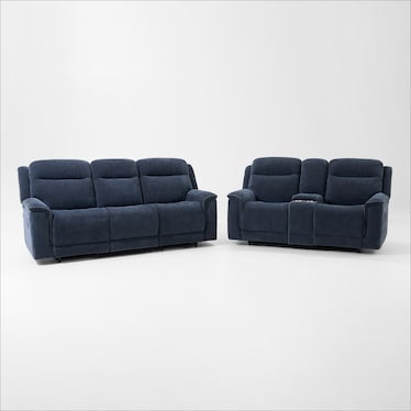 Alto Manual Reclining Sofa and Loveseat