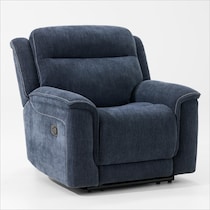 alto blue recliner   