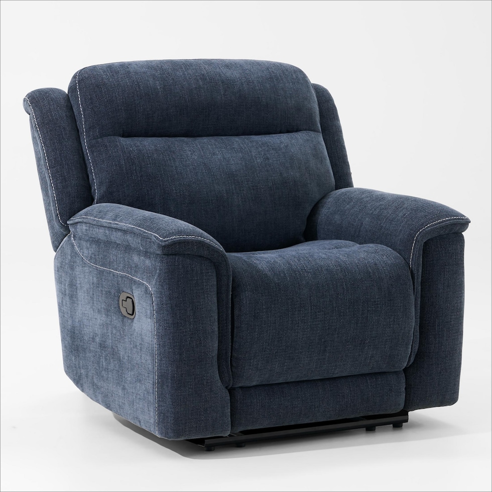 alto blue recliner   
