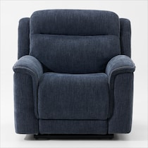 alto blue recliner   