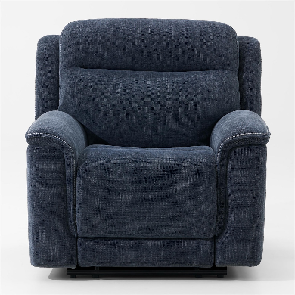 alto blue recliner   