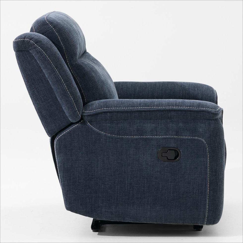 alto blue recliner   