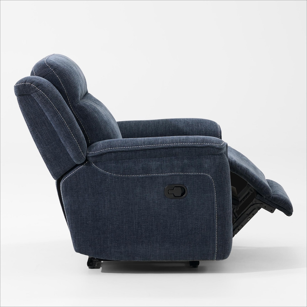 alto blue recliner   