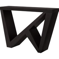 alton dark brown console table   