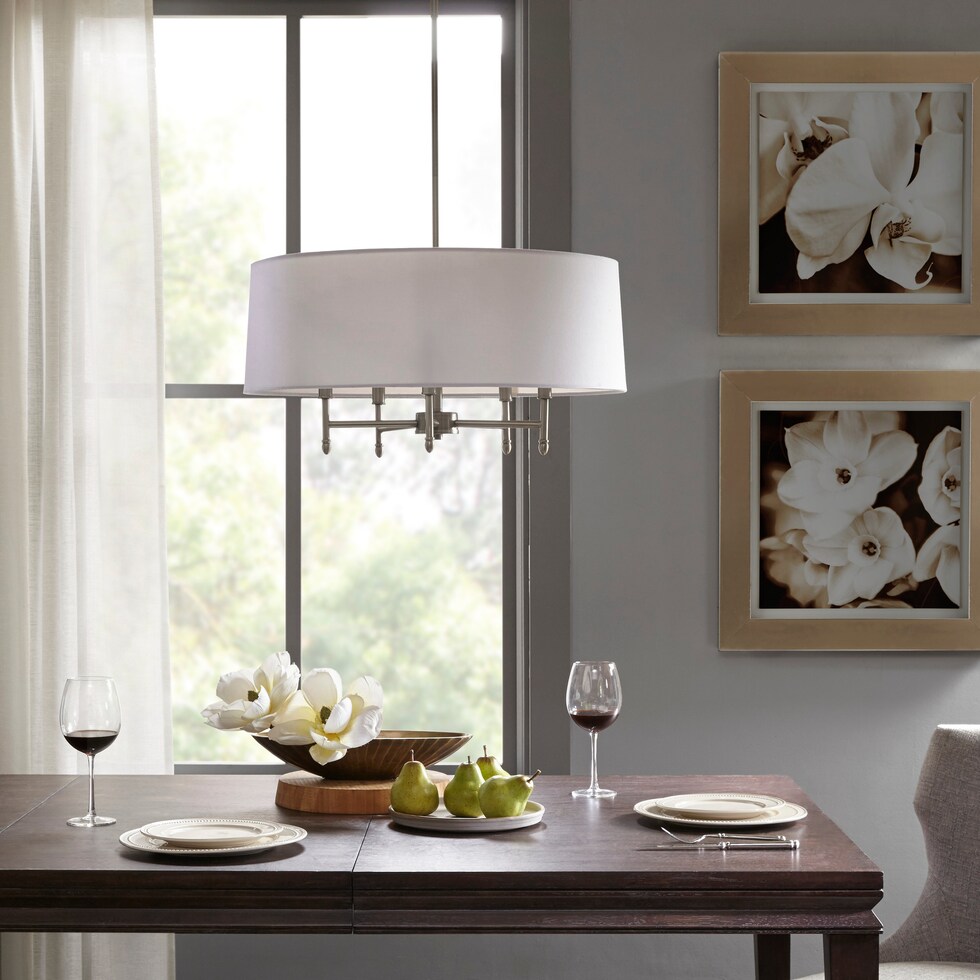 alturas white silver chandelier   