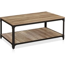 aluma light brown coffee table   