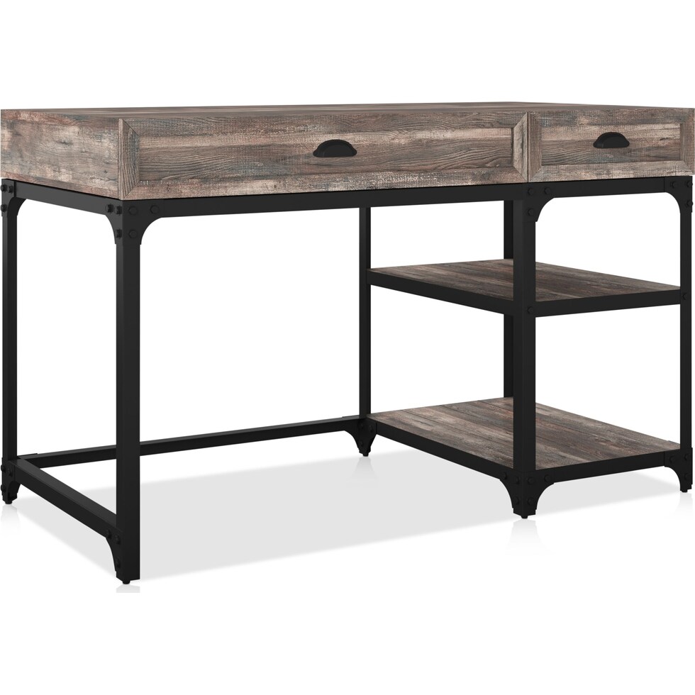 aluma light brown desk   