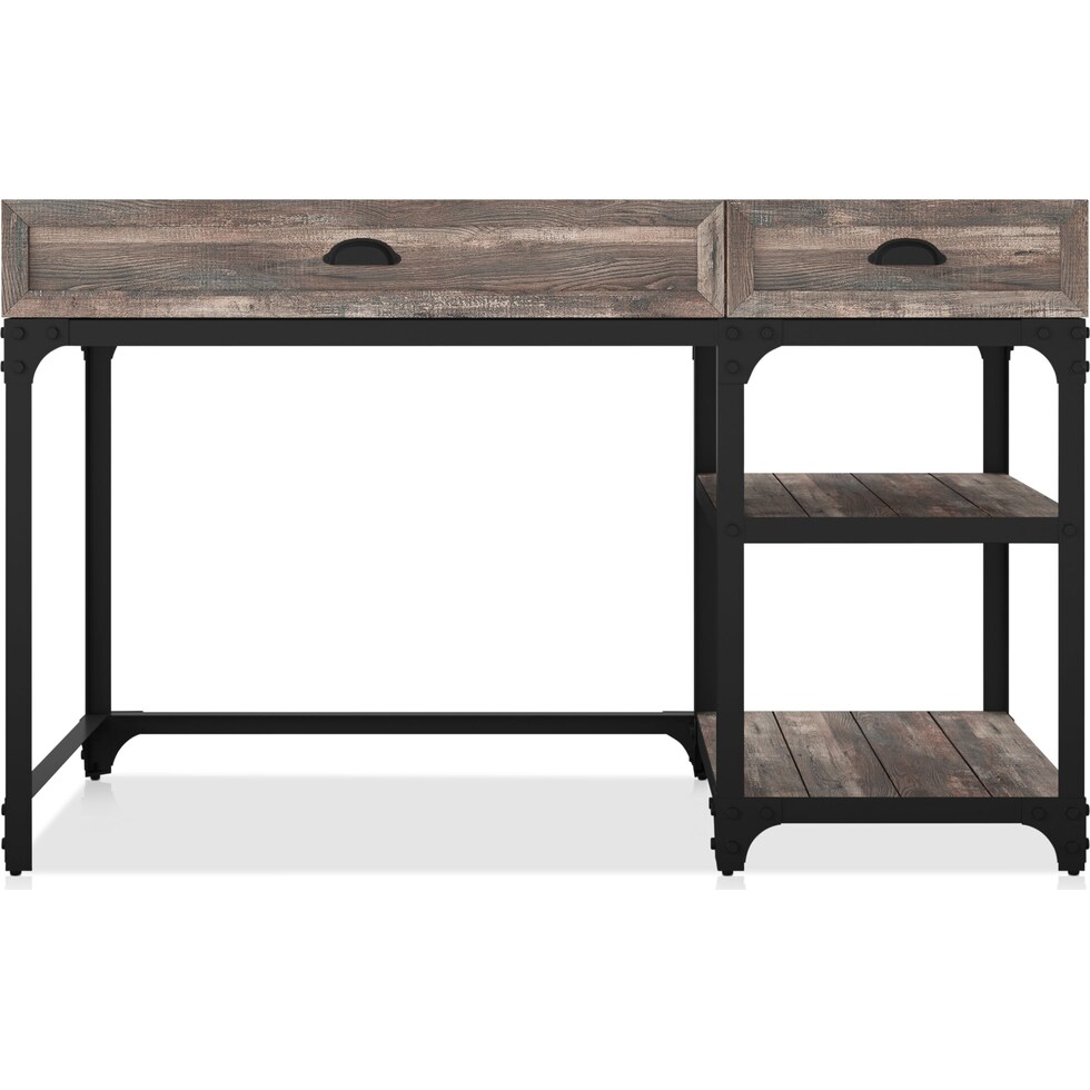 aluma light brown desk   