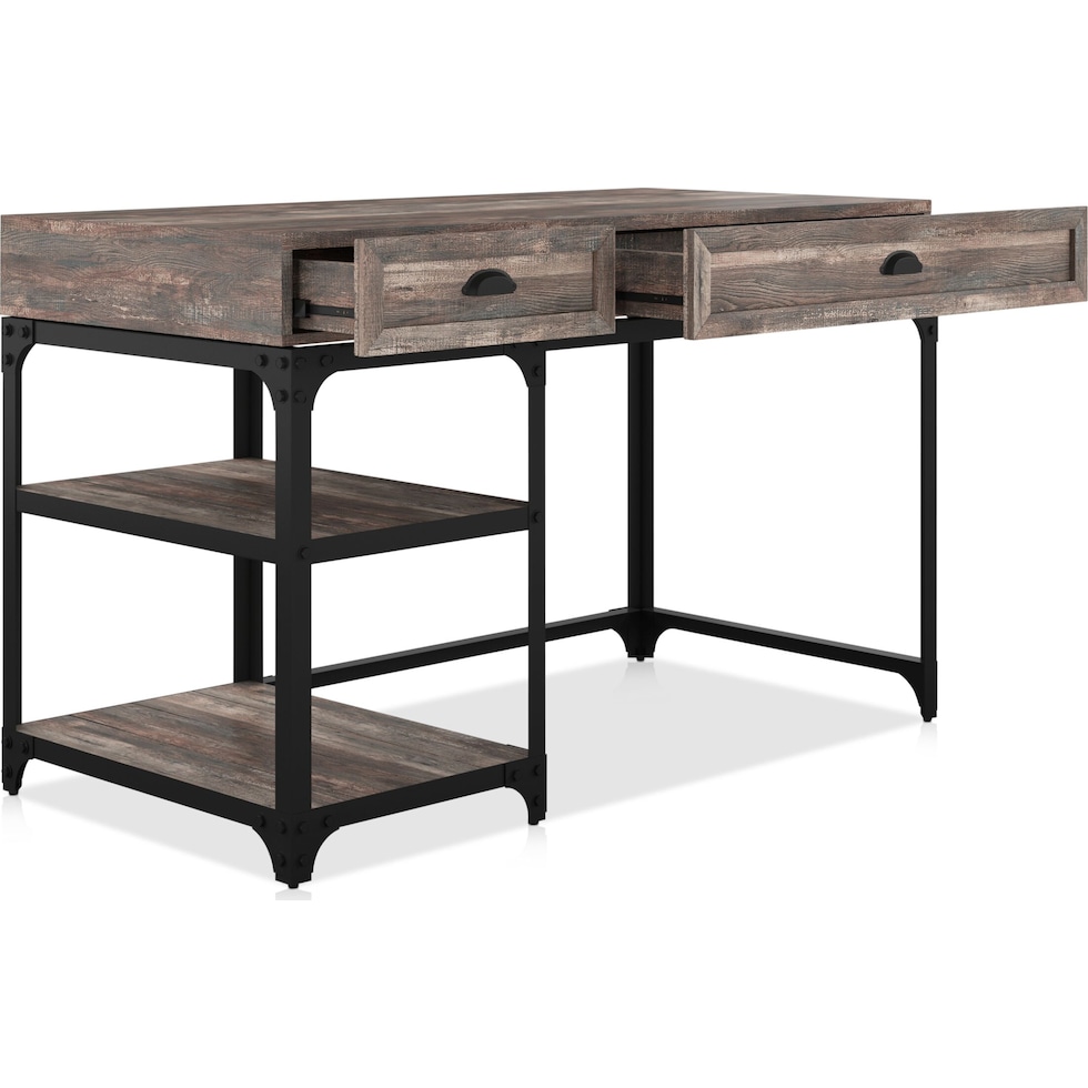 aluma light brown desk   