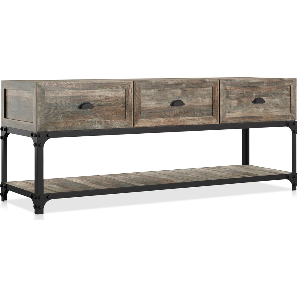 aluma light brown tv stand   