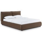 alyse dark brown queen bed   