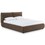 alyse dark brown queen bed   