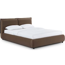 alyse dark brown queen bed   