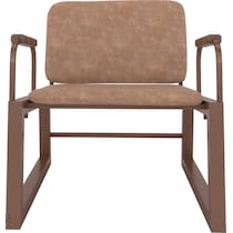 amadeus light brown accent chair   