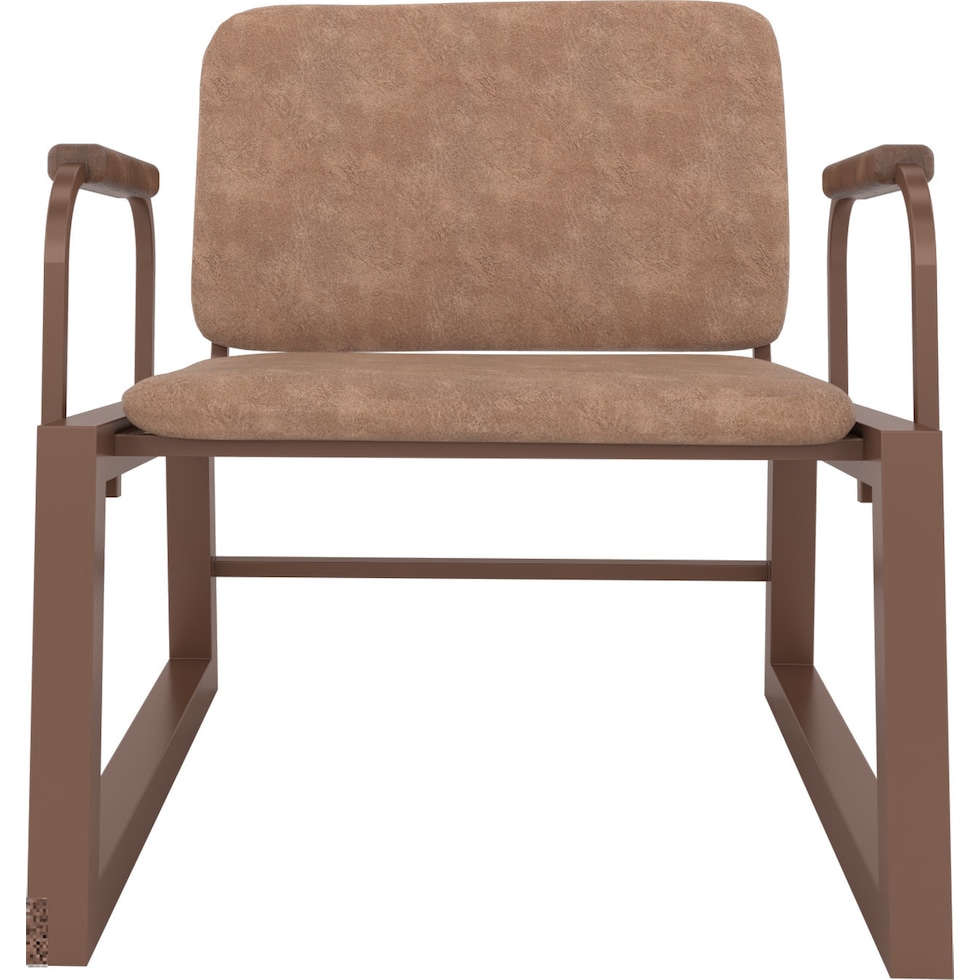 amadeus light brown accent chair   