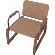 amadeus light brown accent chair   