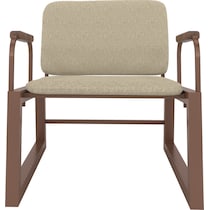 amadeus light brown accent chair   