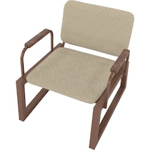 amadeus light brown accent chair   