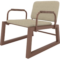 amadeus light brown accent chair   